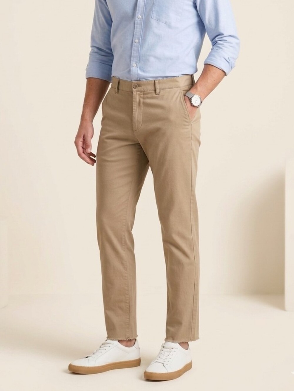 5 For $25✨️Nordstorm Tech-Smart Mens Size 35 W Khaki Chino Pants Beige Tan Pants